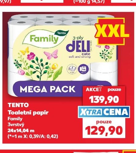 Tento Toaletní papír Family - Kaufland aktualniletaky.eu