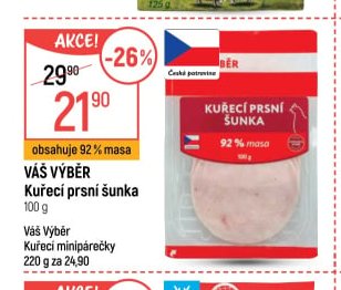 Váš Výběr Kuřecí prsní šunka