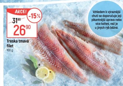 Treska tmavá filet