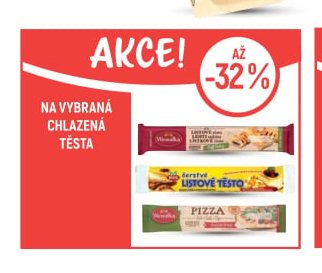NA VYBRANÁ CHLAZENÁ TĚSTA