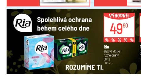 Ria slipové vložky