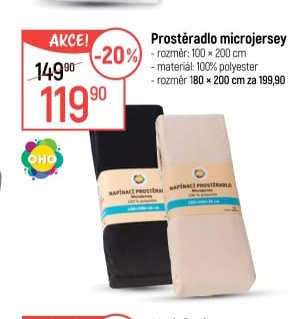 Prostěradlo microjersey