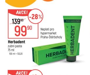 Herbadent zubní pasta