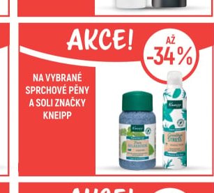 Na vybrané sprchové pěny a soli značky Kneipp