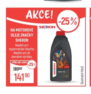 Motorové oleje značky Sheron