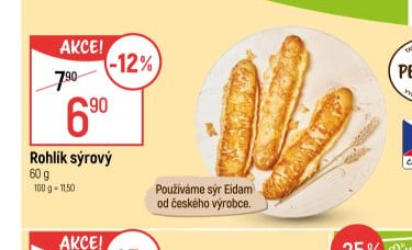 Rohlík sýrový 60 g