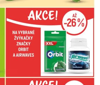 Žvýkačky Orbit a Airwaves