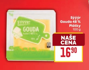 Sýýýr Gouda 48% Plátky
