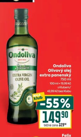 Ondoliva olivový olej extra panenský
