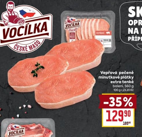 Vepřová pečeně minutkové plátky extra tenké