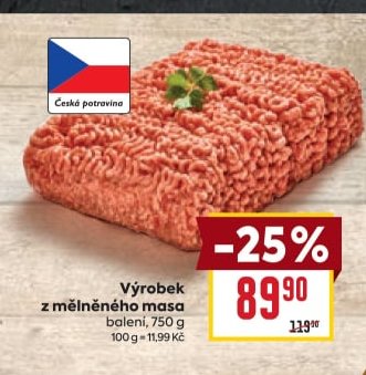 Výrobek z mělněného masa