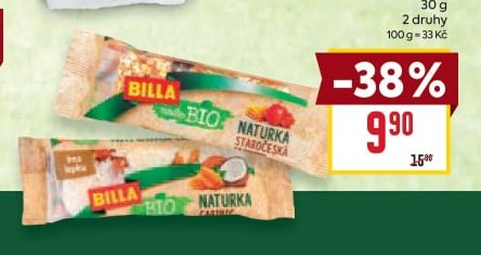 BILLA BIO Tyčinka Caribic, Staročeská