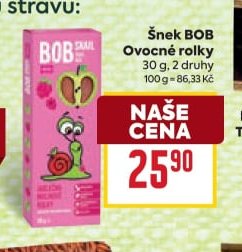 Šnek BOB Ovocné rolky
