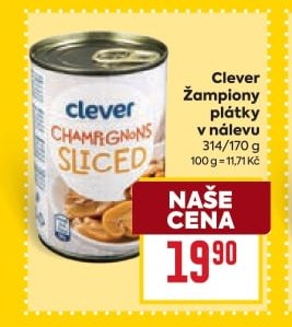 Clever Žampiony plátky - BILLA aktualniletaky.eu