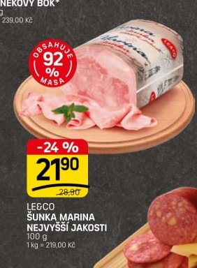 LE&CO ŠUNKA MARINA NEJVYŠŠÍ JAKOSTI