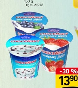 Choceňský smetanový jogurt