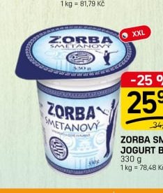 Zorba smetanový jogurt