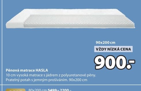 Pěnová matrace HASLA - Jysk aktualniletaky.eu