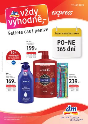 aktuální leták dm drogerie 17.9.2026-14.10.2026