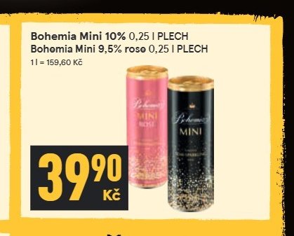 Bohemia Mini 10% / 9,5% rose