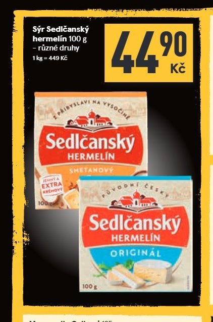 Sýr Sedlčanský hermelín 100 g
