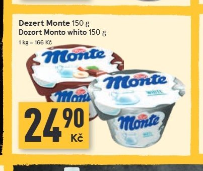 Dezert Monte 150 g / Monte white 150 g
