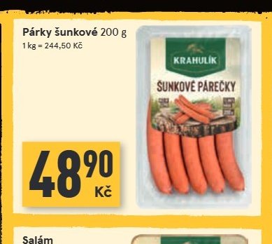 Párky šunkové 200 g