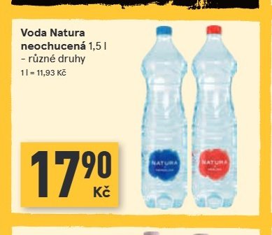 Voda Natura neochucená 1,5 l