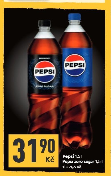 Pepsi 1,5 l / Pepsi zero sugar 1,5 l