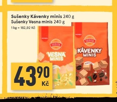 Sušenky Kávenky minis 240 g / Vesna minis 240 g