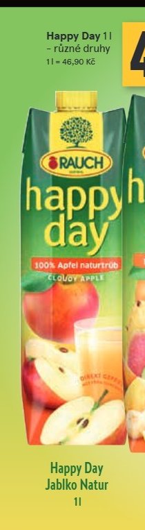 Happy Day Jablko Natur 1l