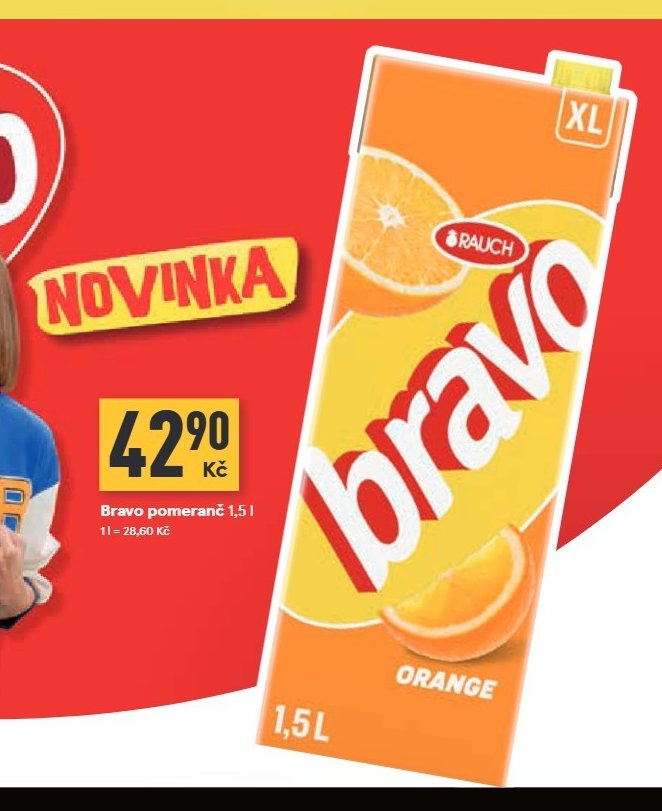 Bravo pomeranč 1,5 l