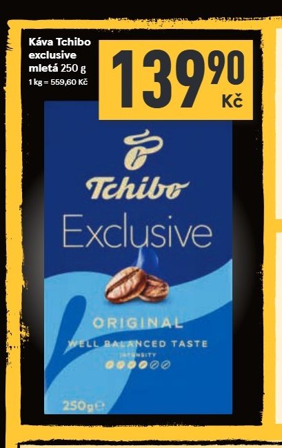 Káva Tchibo exclusive mletá 250 g