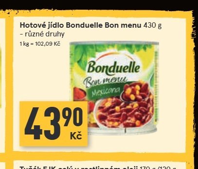 Hotové jídlo Bonduelle Bon menu 430 g