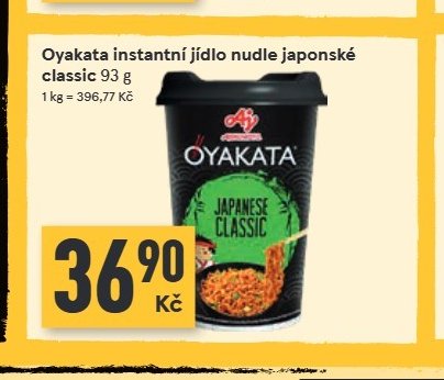 Oyakata instantní jídlo nudle japonské classic 93 g