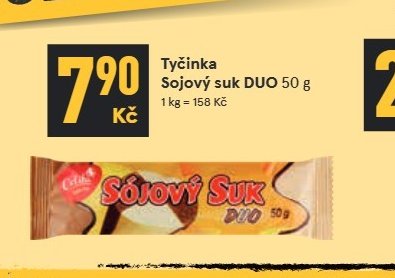 Tyčinka Sojový suk DUO 50 g