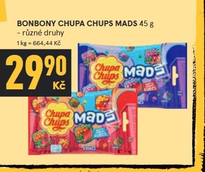 BONBONY CHUPA CHUPS MADS 45 g