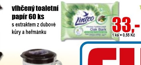 vlhčený toaletní papír 60 ks
