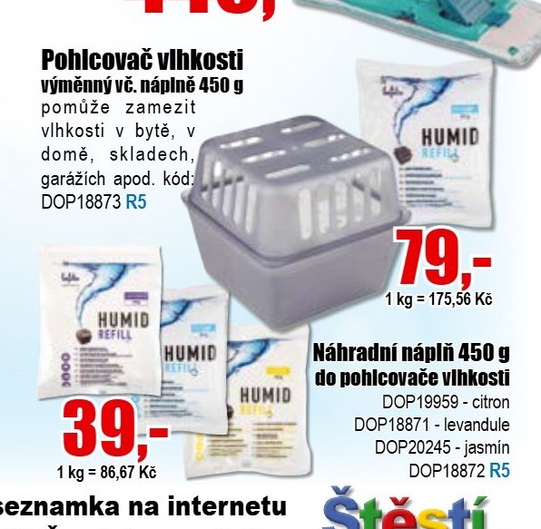 Pohlcovač vlhkosti s náplní 450 g