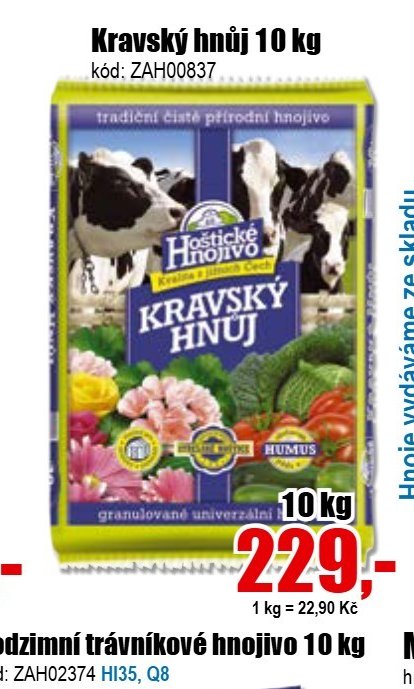 Kravský hnůj 10 kg