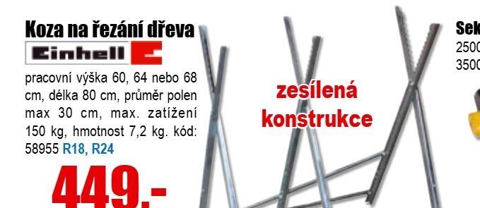 Koza na řezání dřeva