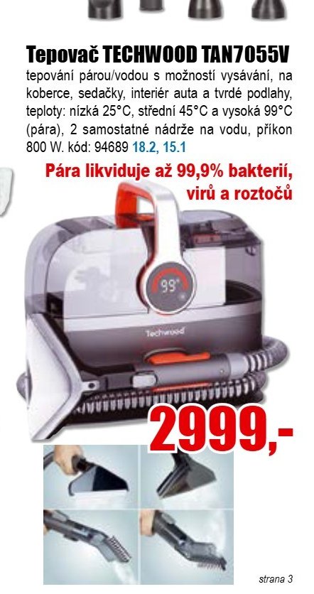 Tepovač TECHWOOD TAN7055V