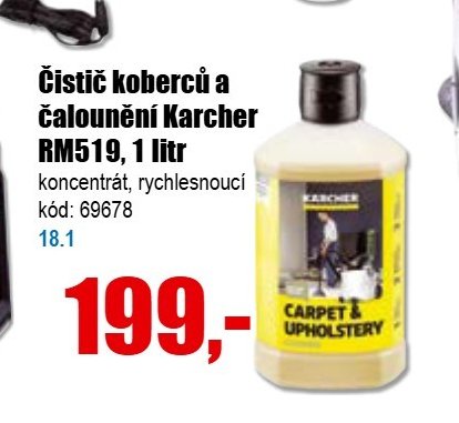 Čistič koberců a čalounění Karcher RM519