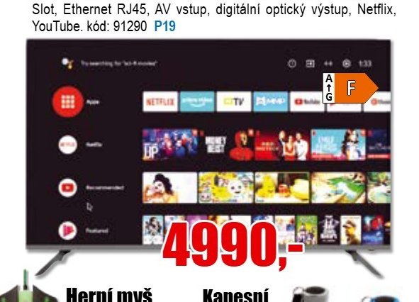 Smart LED televize VIVAX LED TV-43UHD10K