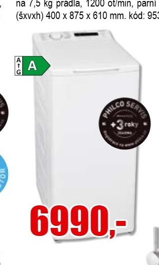 Pračka PHILCO PLD 127 ATL E12