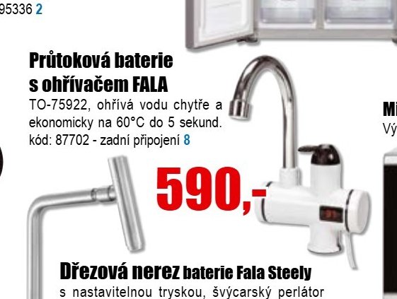 Průtoková baterie s ohřívačem FALA
