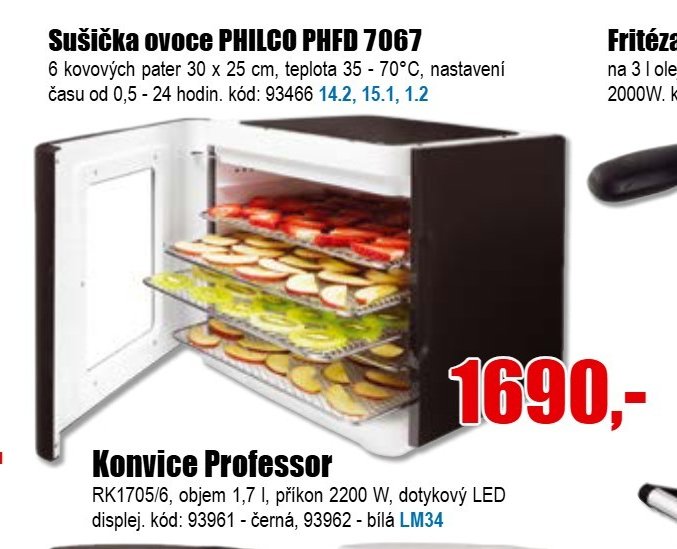 Sušička ovoce PHILCO PHFD 7067
