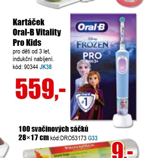 Kartáček Oral-B Vitality Pro Kids