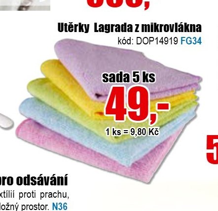 Utěrky Lagrada z mikrovlákna