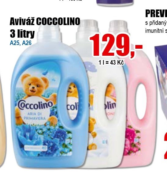 Aviváž COCCOLINO 3 litry